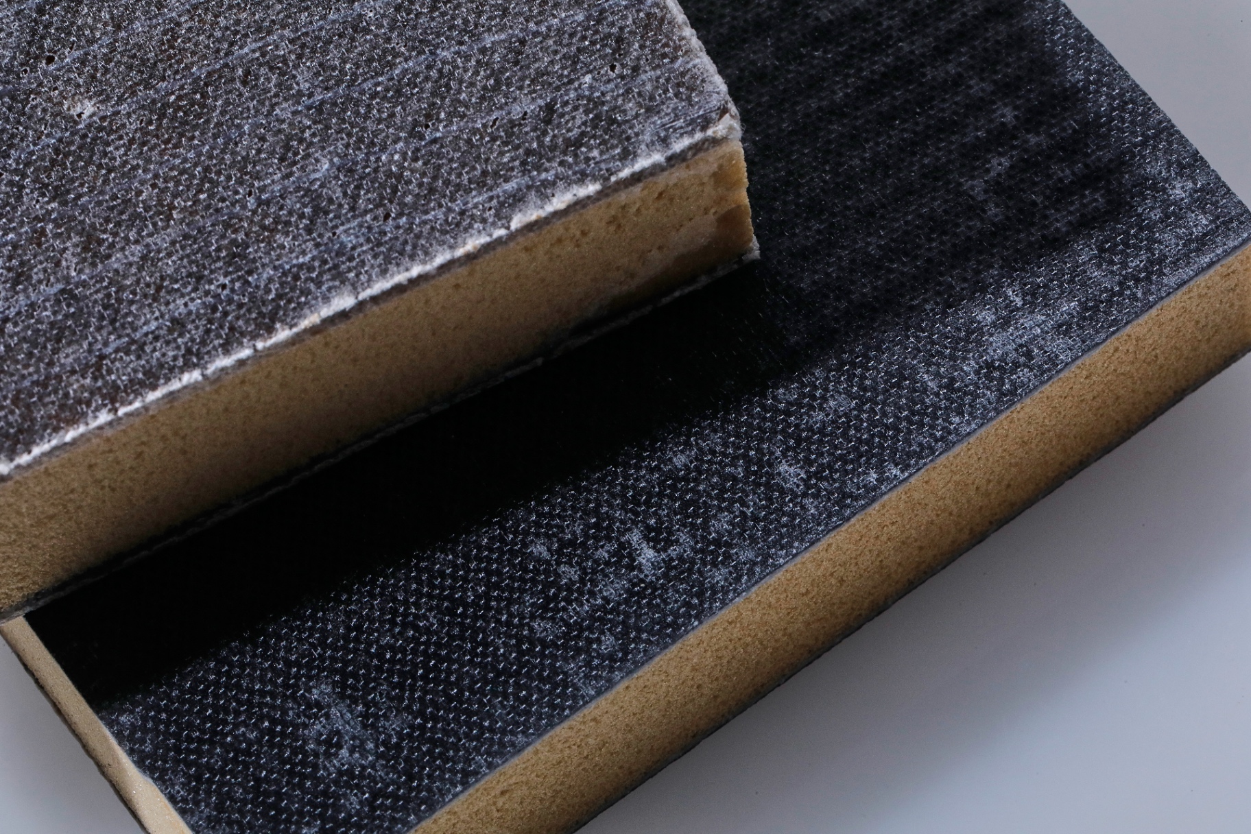 rComposite® Sandwich panel showing the structural foam core between two fibre skins